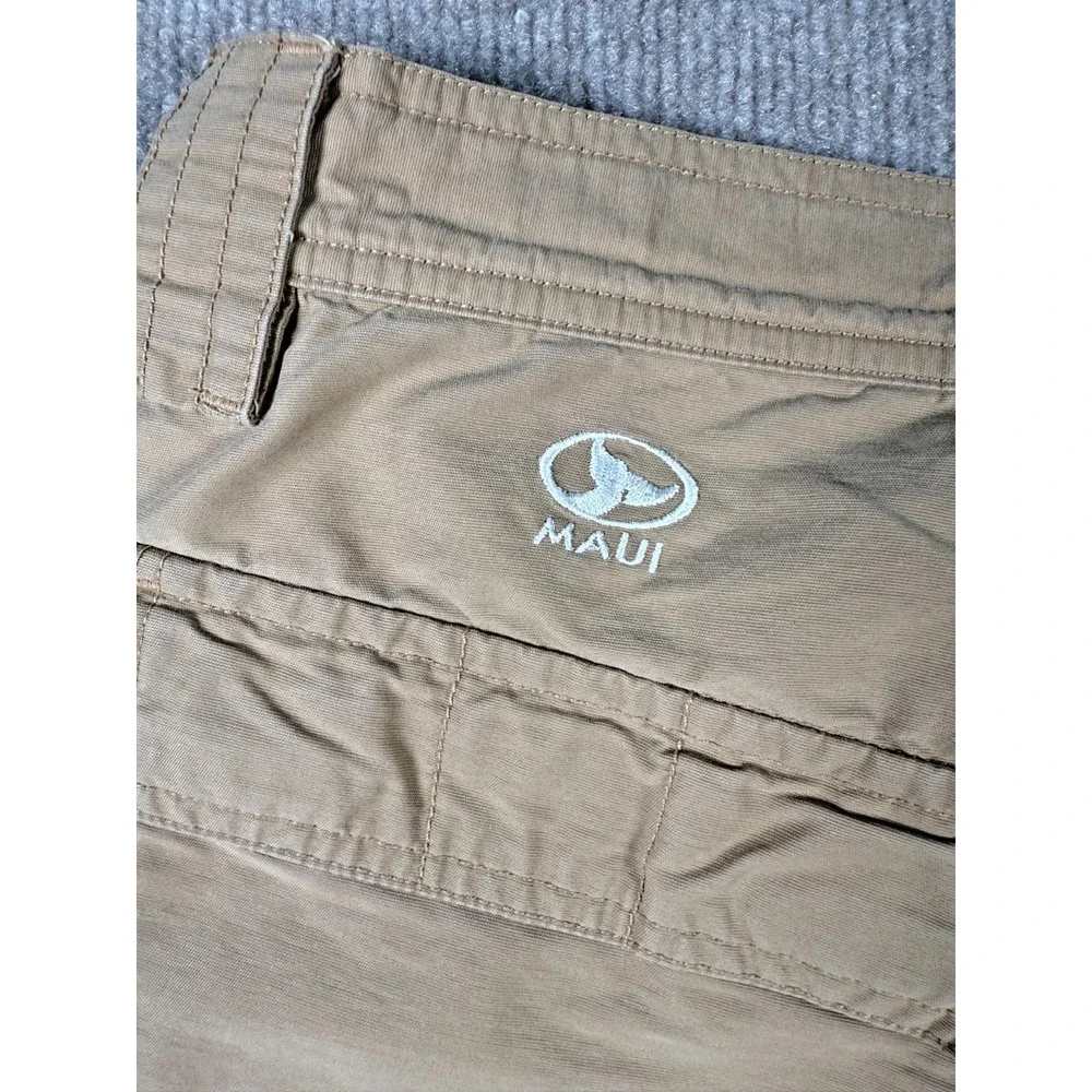 Columbia Cargo Shorts Mens 36x9.5  Relaxed Fit Cotton Beige Outdoor Beach Summer